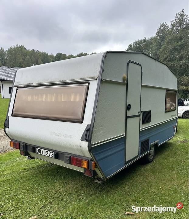 Przyczepa kempingowa 45 osób namiot zadaszenie Słotowa