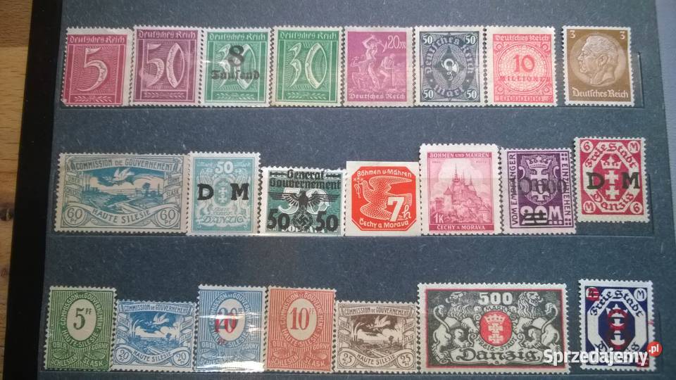 znaczki zestaw 76 czyste bez kleju Warszawa