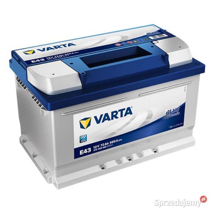 Akumulator 72Ah 680A EN VARTA Blue Dynamic E43 pomorskie Kościerzyna