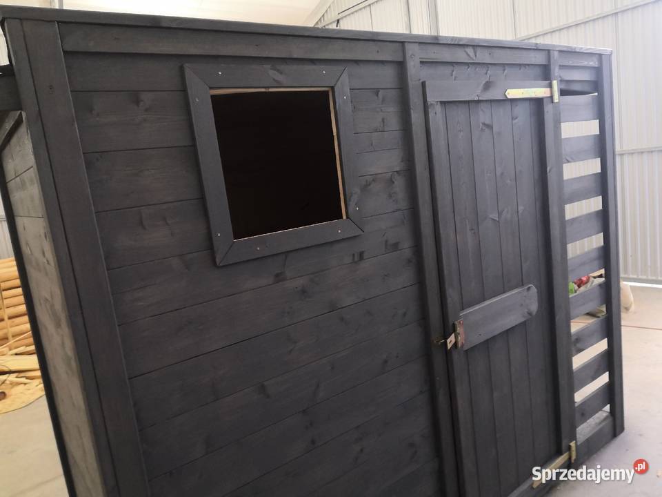 Domek ogrodowy narzędziowy drewutnia stolik Kawnice