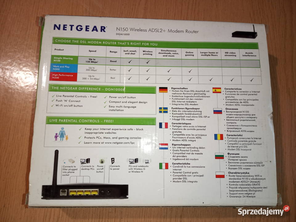 Router NETGEAR N150 DGN1000 Augustów