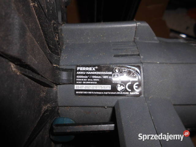 Pilarka tarczowa akumulatorowa Ferrex 40 V 190mm Mieścisko