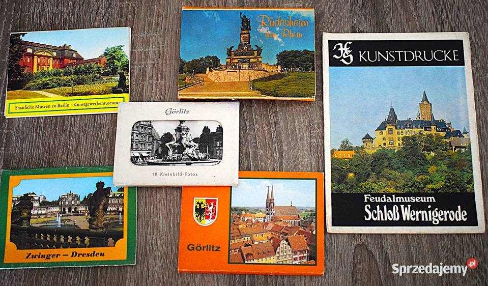 Drezno Gorlic małe pocztówki pamiątkarskie kujawsko-pomorskie Chełmno sprzedam