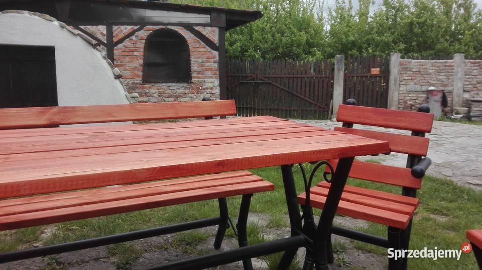 Zestaw mebli ogrodowych duży mocny 8 osób super podkarpackie