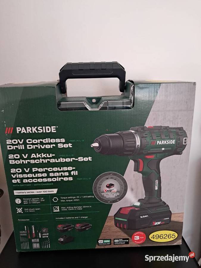 Wiertarkowkrętarka Parkside 20V Baszki
