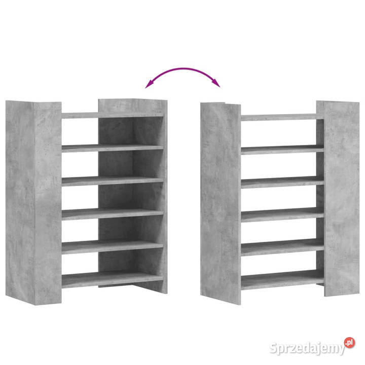 Szafka na buty szarość betonu 745x375x100 Warszawa