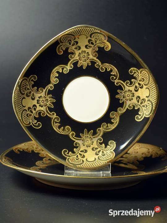 Czarne Trio w Stylu Art Deco Rudolf Wachter Legnica