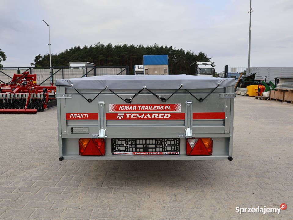 Przyczepka TEMARED PRAKTI 2612 z uchylnym 567kg Września