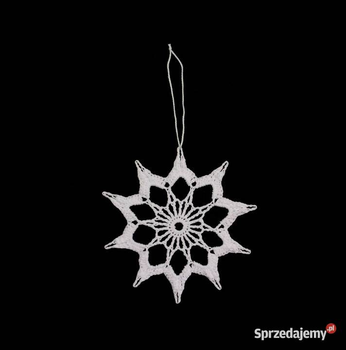 Zawieszka szydełkowa na choinkę gwiazdka 10 Z212 Kluczbork sprzedam