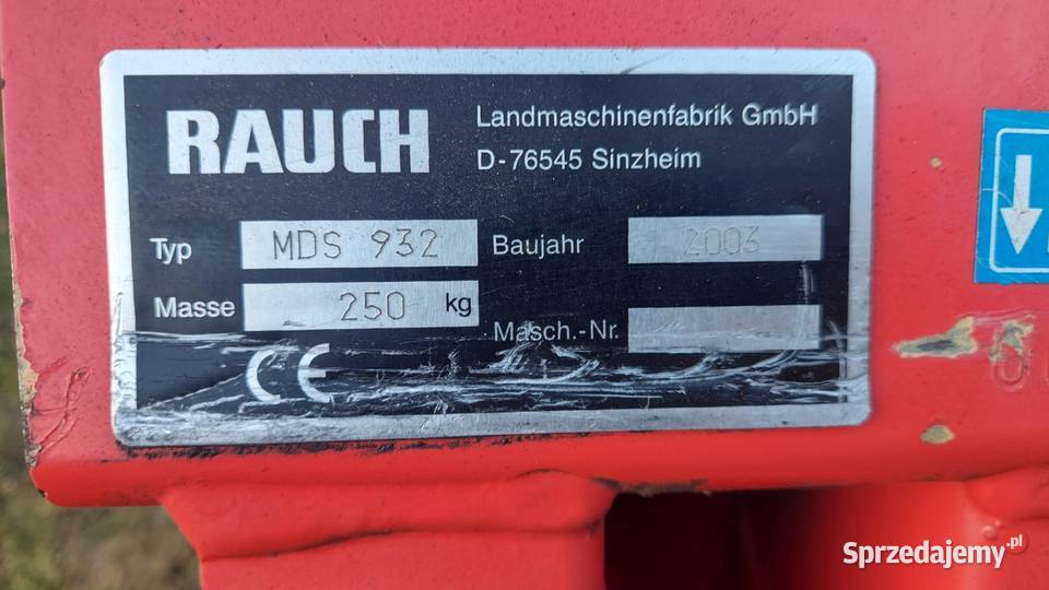Rozsiewacz nawozów Rauch MDS 932 Hydrauliczny Kędzierzyn-Koźle