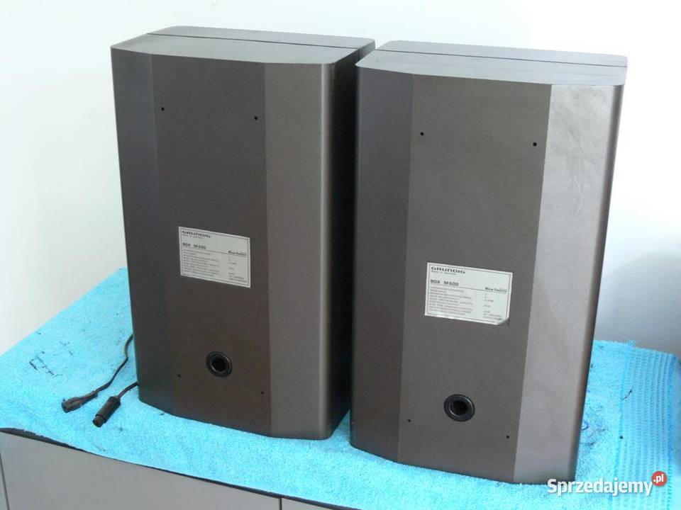 Legendarne kolumny Grundig Box M600 Vintage Słuchawki i głośniki Jasło