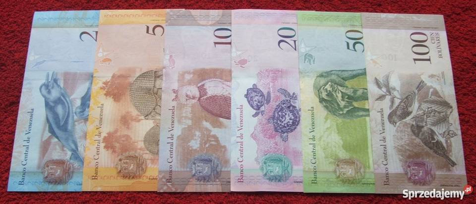 WENEZUELA Kolekcjonerskie Banknoty Zestaw 6 śląskie Katowice