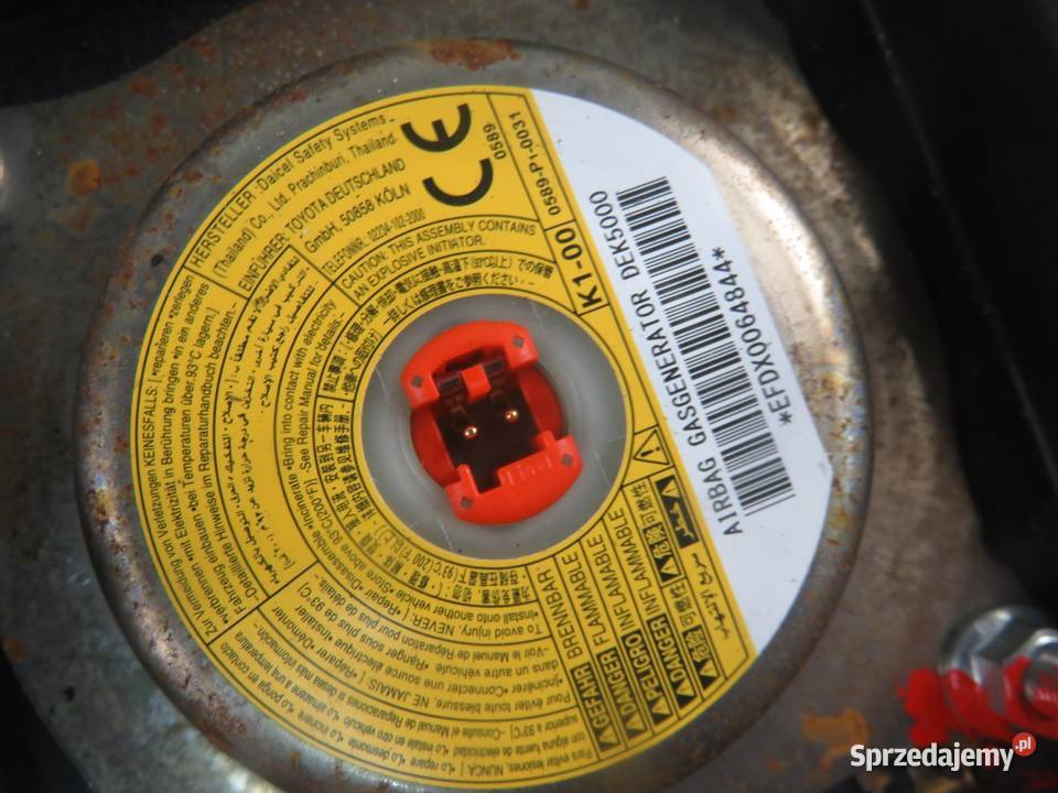 PODUSZKA KIEROWCY TOYOTA YARIS II P9