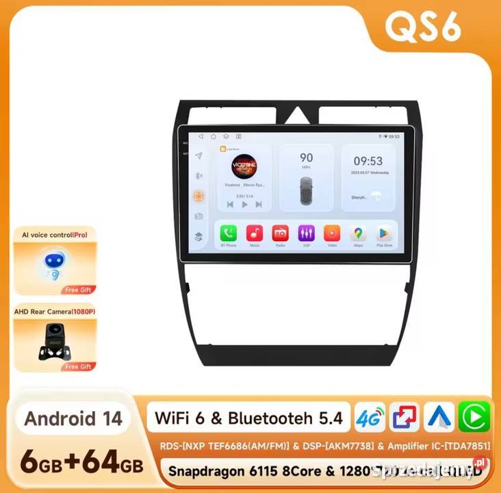 Radio samochodowe Audi A6 C5 Android 16 4GB Ram podlaskie Suwałki