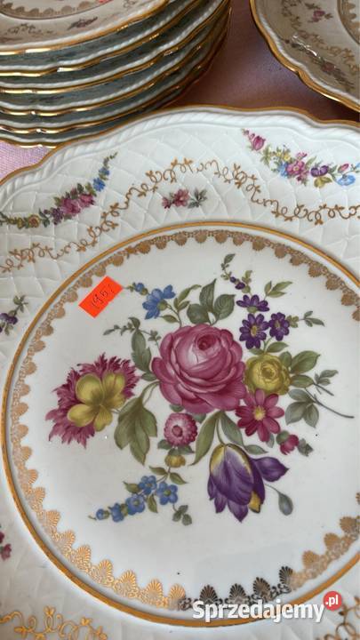 Duża patera Ecru Winterling Bavaria Germany Porcelana i szkło pomorskie