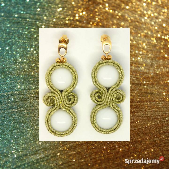 KOLCZYKI BIAŁOZŁOTA NIESKOŃCZONOŚĆ SUTASZ Warszawa sprzedam