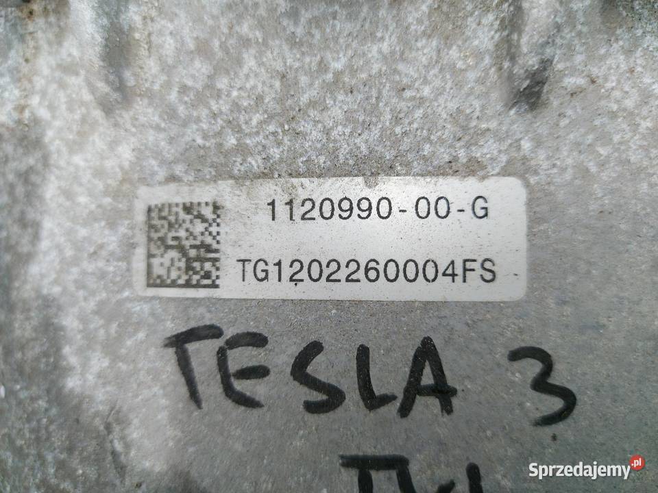 TESLA MODEL 3 silnik napęd elektryczny tylny rwd Części samochodowe