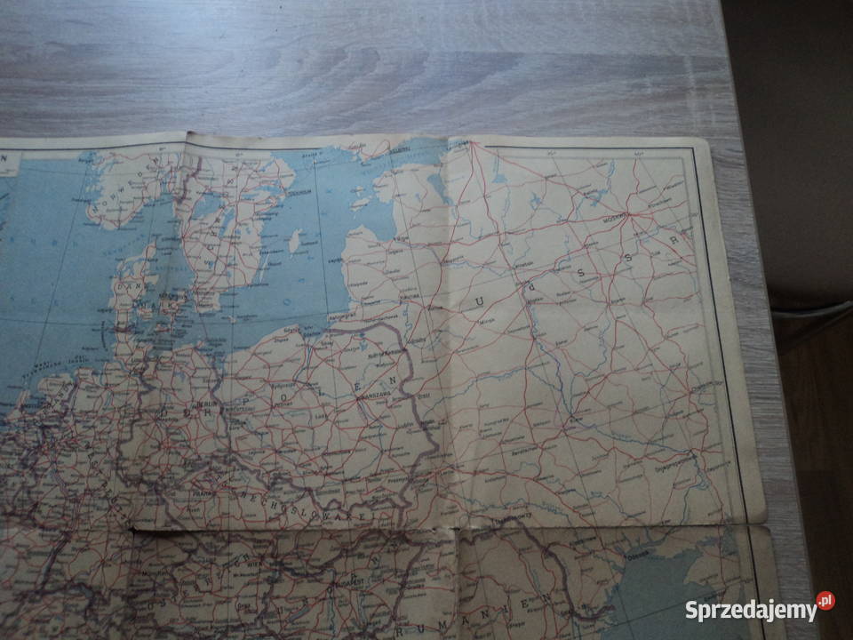 Mapa połączeń kolejowych w europie 1967r małopolskie