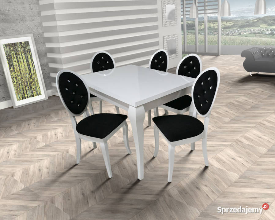 Krzesło BONA Design pikowane kryształami