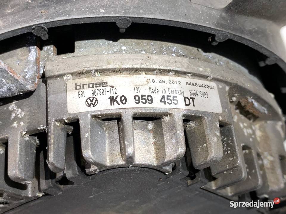 WENTYLATOR CHŁODNICY VW CC B7 20 140 1K0959455DT osobowe sprzedam