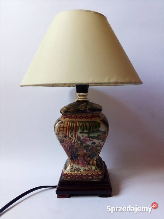 chińska porcelanowa lampa stołowa vintage Częstochowa