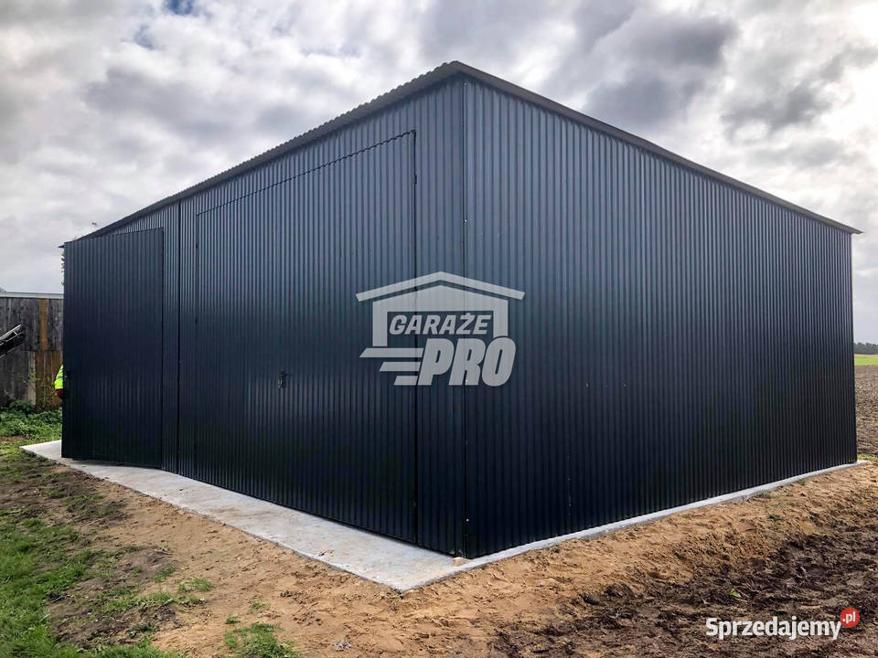 Hala Garaż blaszany 8x6 ścianka działowa Brama Drawsko Pomorskie