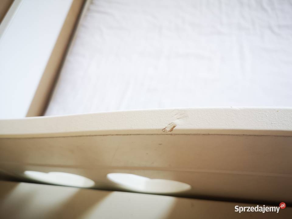 Białe łóżko dziecięce Laura 160x80 z barierką i Warszawa