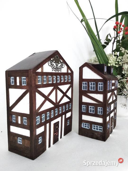 Szachulcowy duet z historią dekoracja z drewna i brązowy Wrocław