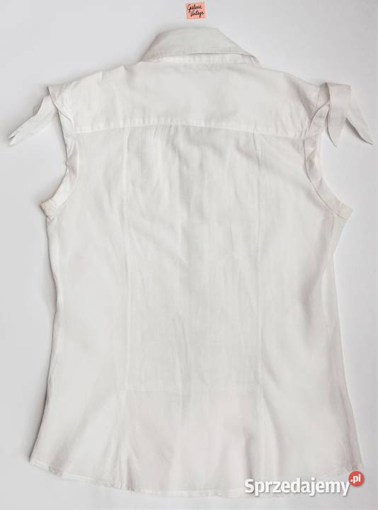 Bluzka damska RCC S plisowana biała wiązane lubelskie Lublin