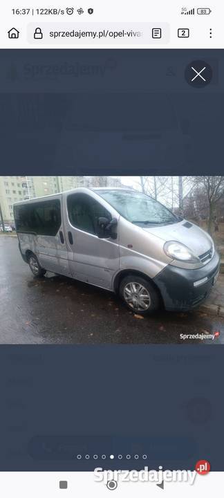 Opel Vivaro 19 TDI 2003r 6 osób 2700 dmc Warszawa