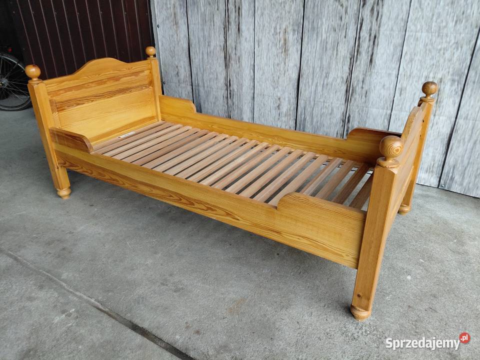 łóżko sosnowe jednoosobowe 489 Byczyna