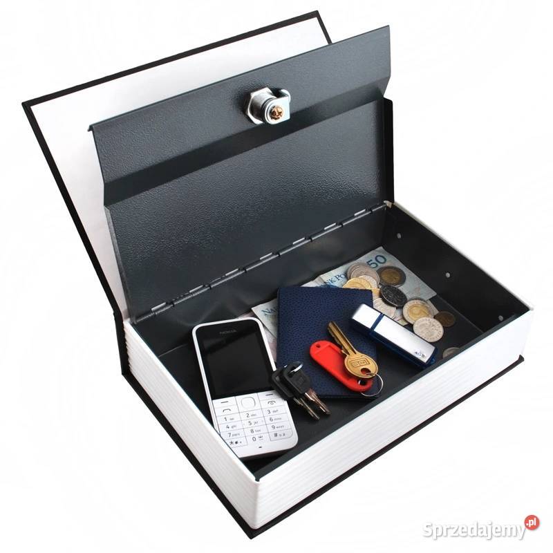 N123 Kasetka Książka metalowa na pieniądze sejf Zabrze