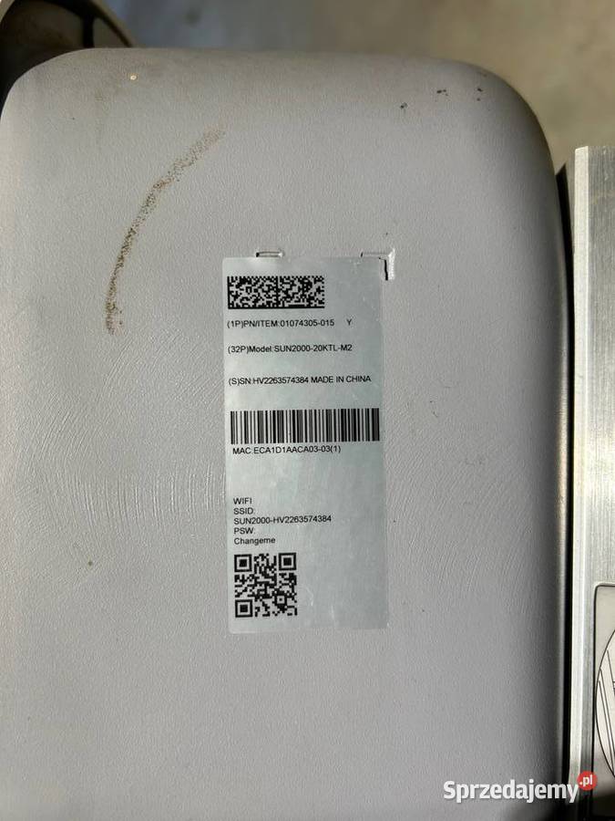 Sprzedam falownik HUAWEI SUN 2000 20 KTL M2 Lublin