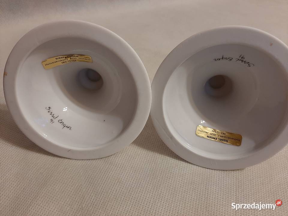 Świeczniki porcelanowe ręcznie malowane Inowrocław