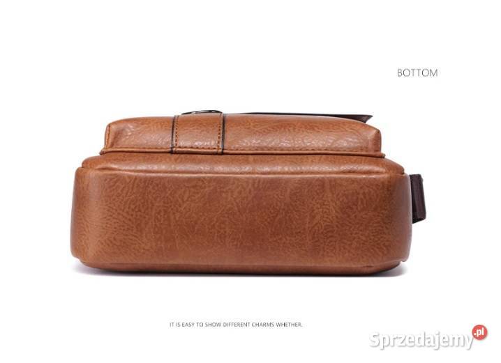 Torba na ramię męska skórzana saszetkado wielkopolskie