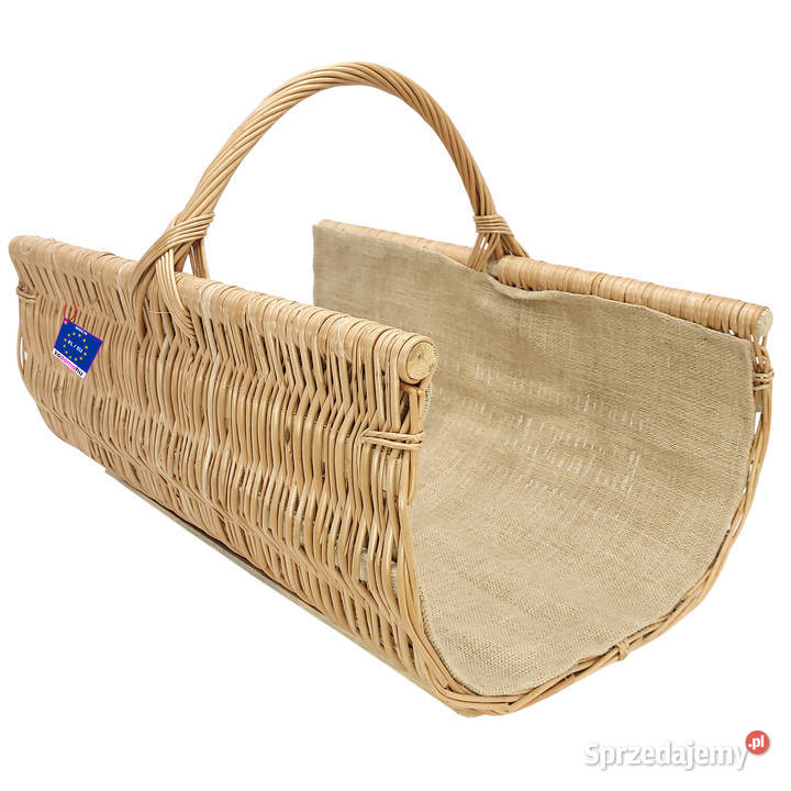 Kosz wiklinowy na drewno z jutą Rynna 60x47x40 Stalowa Wola sprzedam