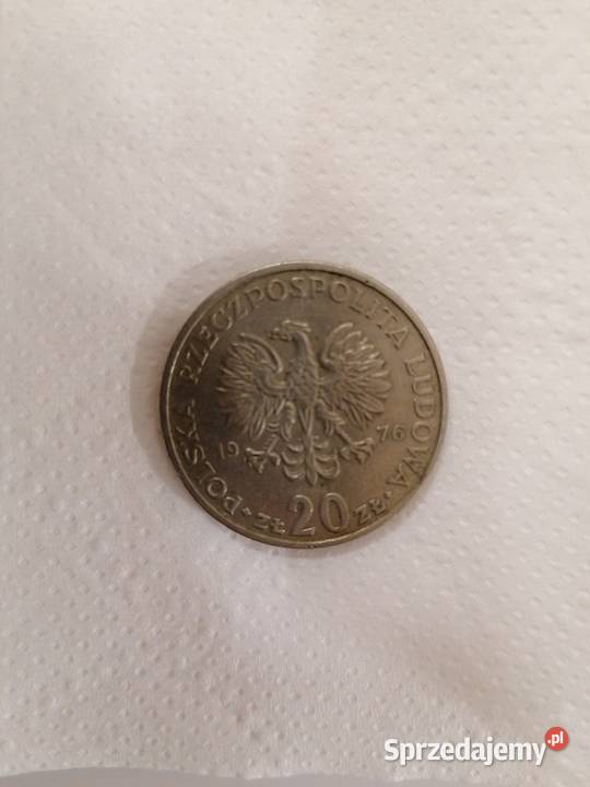 Moneta 20 Marceli Nowotko bez znaku mennicy z Numizmatyka Wadowice