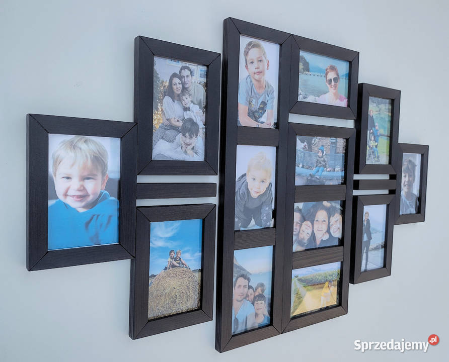 Drewniana Multirama Ramka na 13 zdjęć 10x15 Gliwice