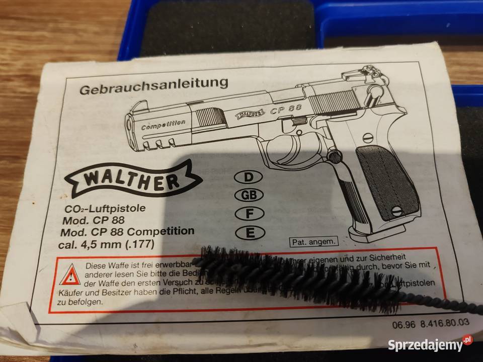 Pistolet Wiatrówka Walther CP88 Koluszki