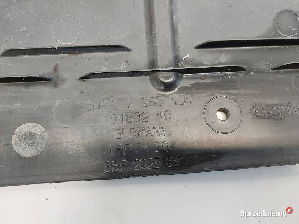 BMW i3 i01 REX Osłona silnika przód 7255131 Listwy i nakładki