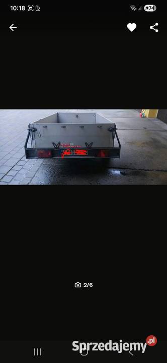 Przyczepka samochodowa 750kg