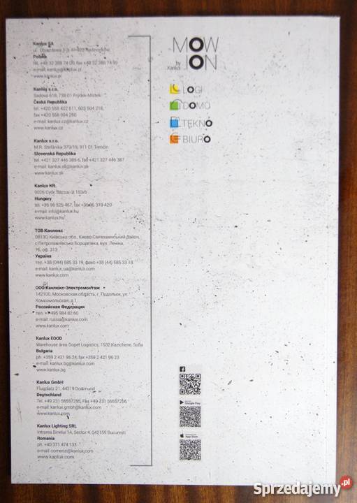 Katalog MOW ION Kanlux 20182019 Rok wydania 2018 Parczew