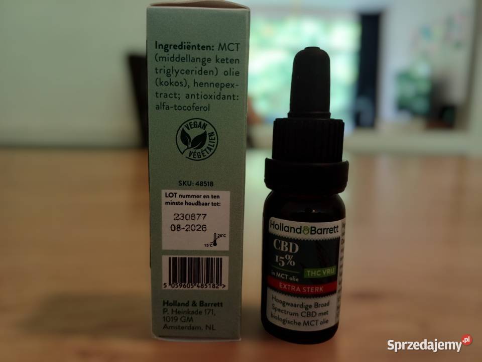 Holland Barrett Olejek CBD 15 10ml Oryginalny łódzkie Łódź