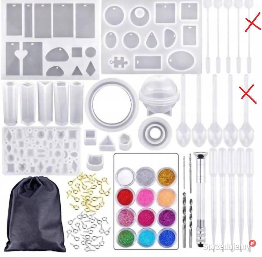 Formy do żywicy silikonowe zestaw biżuteria Zamość