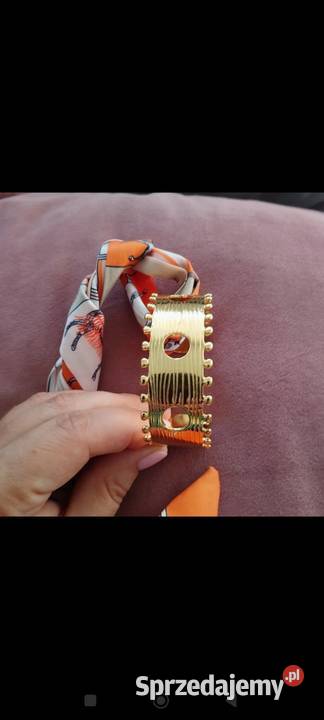 Bransoletka szeroka w kolorze złotym z sprzedam
