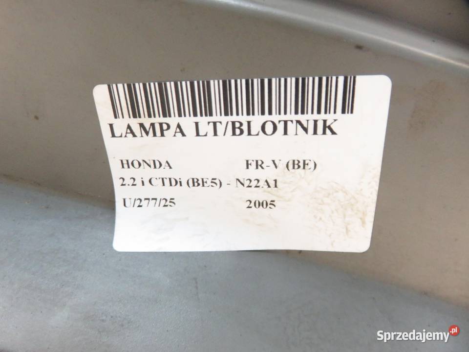 LAMPA LEWA TYLNA HONDA FRV BE