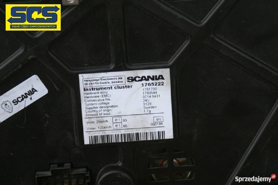 SCANIA R KLAWISZ PRZYCISK PRZEŁĄCZNIK 50 ciężarowe lubuskie Bieleń