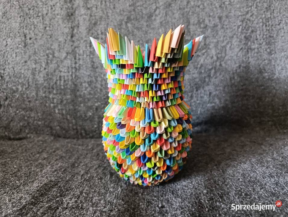 Wazon Kolorowy Origami Modułowe 3D Kwidzyn sprzedam