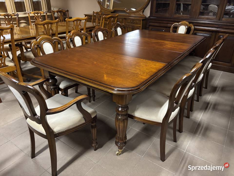 Stylowy Angielski Zestaw Rozkładany Stół 10 Gorzów Wielkopolski sprzedam