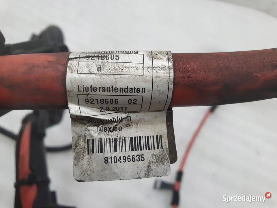 PRZEWÓD KABEL PLUSOWY 9218606 BMW E71 X6